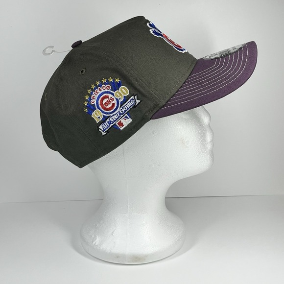 Chicago Cubs New Era The Golfer Snapback Cap Hat Black Purple MLB - Picture 16 of 16